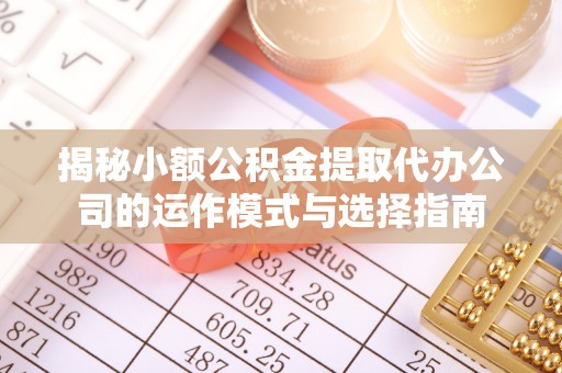 南港揭秘小额公积金提取代办公司的运作模式与选择指南