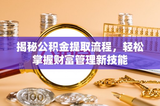 南港揭秘公积金提取流程，轻松掌握财富管理新技能