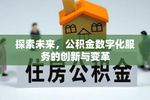 南港探索未来，公积金数字化服务的创新与变革